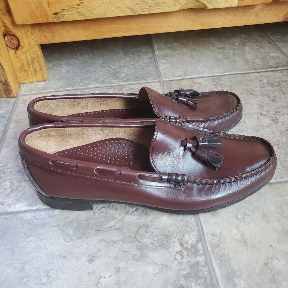 SEBAGO Brown Leather Loafers Made in USA Women's Size 7.5